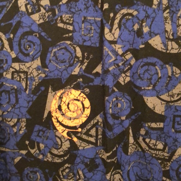 Lularoe Julia Dress blue grey pink - Picture 2 of 2